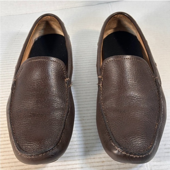 Men's Prada Brown Leather Loafers 9.5 - Picture 1 of 16